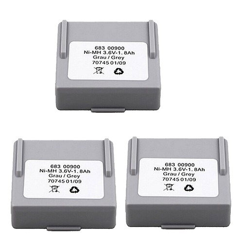 3PC 3.6V 1800mAh 1.8Ah Battery 68300900 for HETRONIC Remote Control