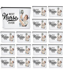 20 Pcs Nurse Week Gifts Nurse Cosmetic Bags Appreciation Gifts Best Nurse Ever