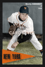 Monty Kennedy - 1949 New York Giants - choose a size - colorized print