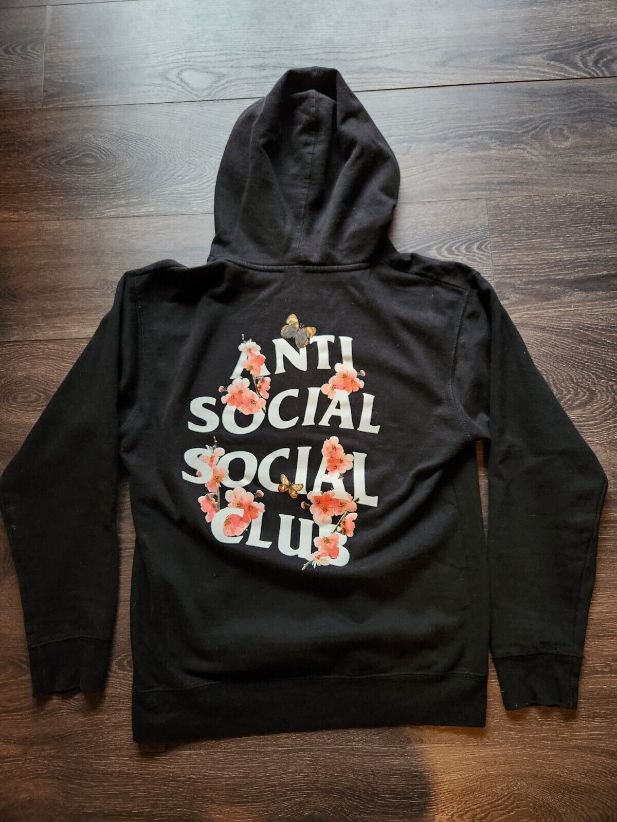 Anti Social Social Club ASSC Kkoch Flower Butterfly Hoodie Size M Medium  mens