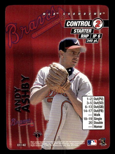 2001 MLB Showdown 1st Edition Andy Ashby #31 card