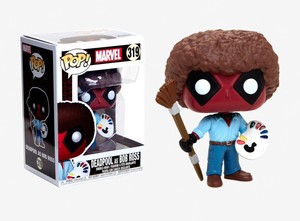 pop vinyl deadpool bob ross