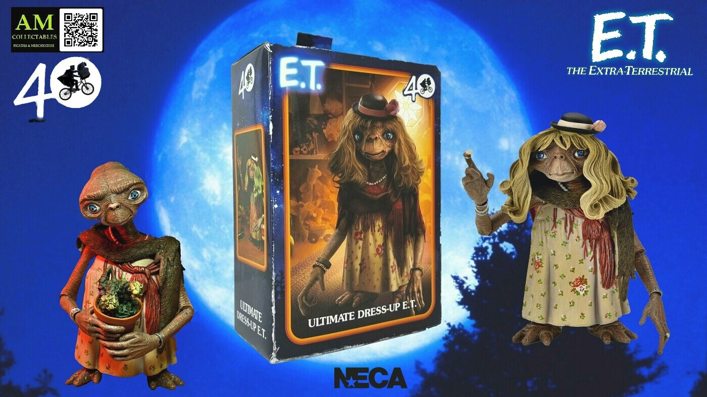 NECA E.T 40th Anniversary Dress Up E.T Ultimate Action Figure - New/Boxed