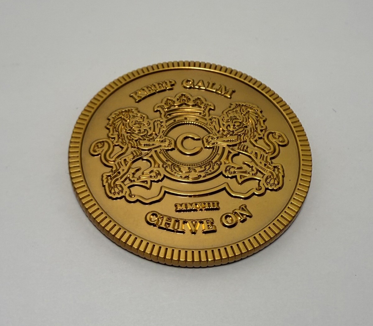 The CHIVE 2018 OG Bill Murray Gold Plated BFM Challenge Coin