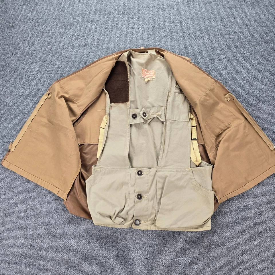 Allen Sportswear Hunting Vest Mens Medium Beige Vintage Game Winner Outdoors - Image 4 of 4