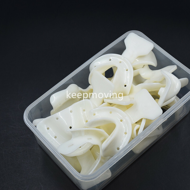 18/Set Dental Edentulous Jaw Impression Tray Full Denture Central