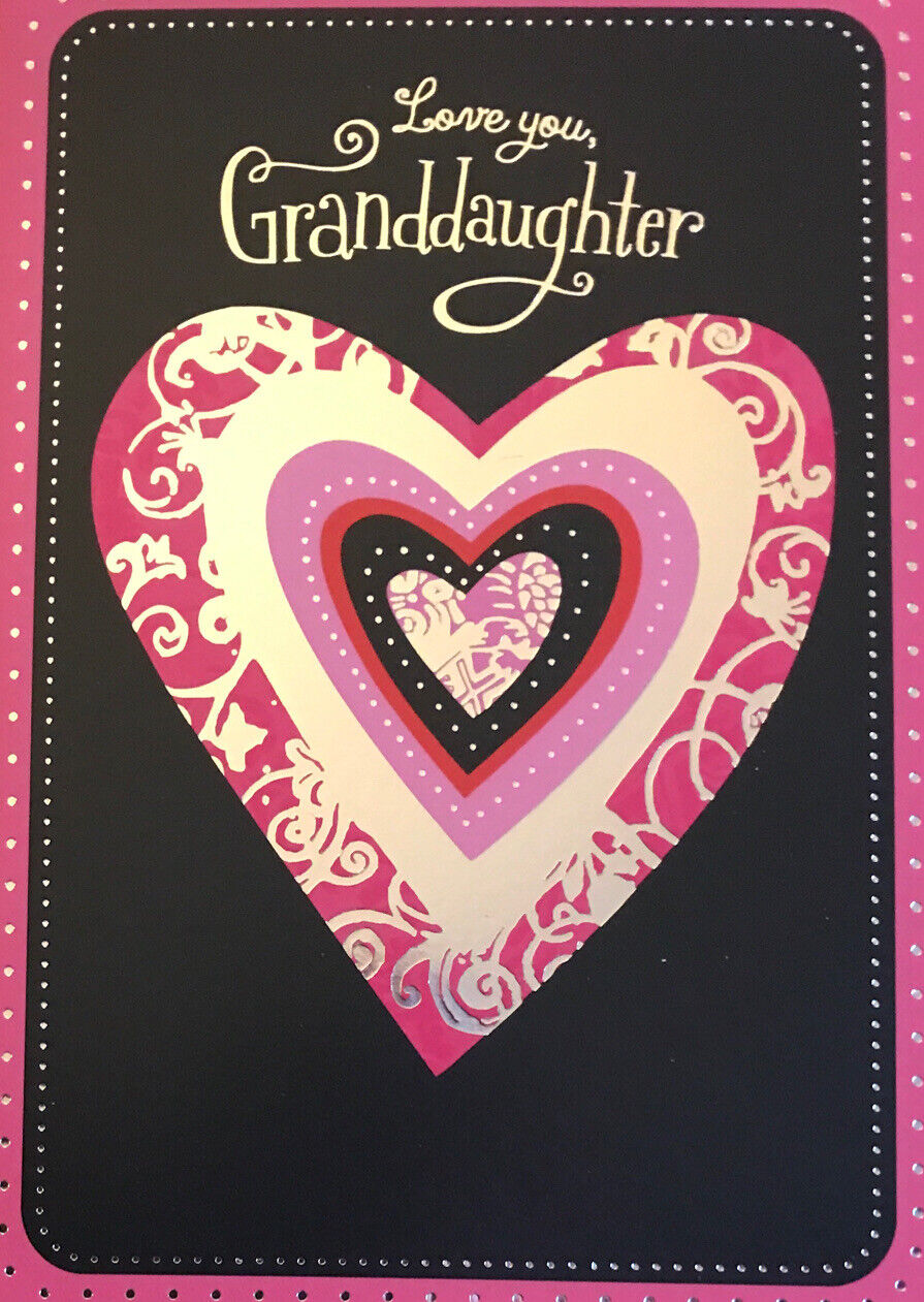 Love you, Granddaughter, Sweetest Gift, Happy Valentine's Day, Greeting Card