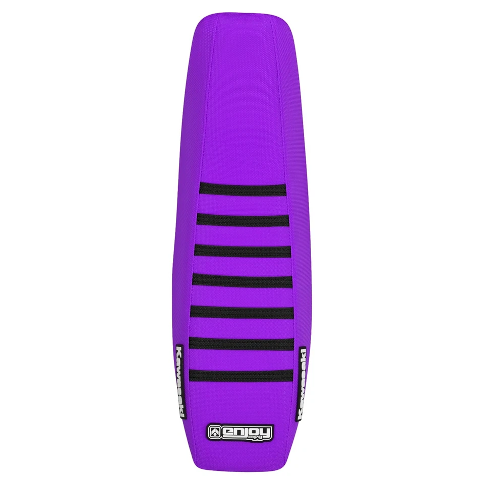 Kawasaki KX125/250 1994-1998 pinza cubierta de asiento todas las costillas púrpura/negro #78 logotipo Foto 3 de 4