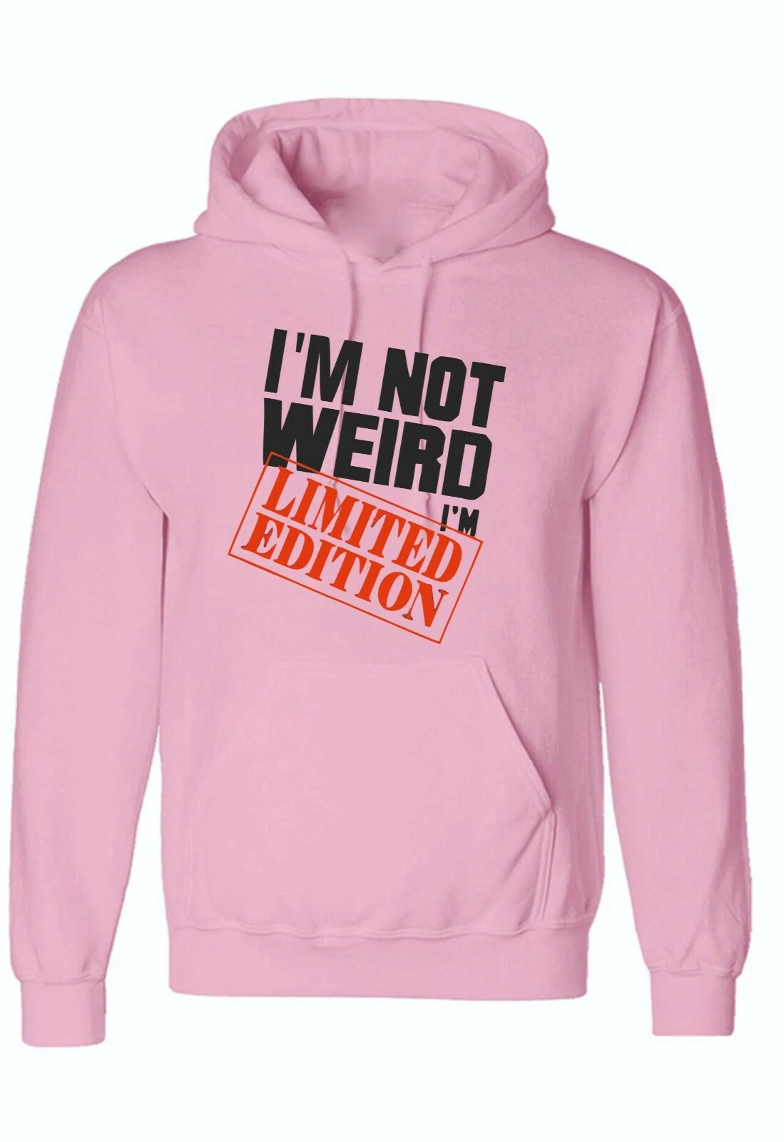 RHUDE Felpa con cappuccio I AM Not Weird I AM Edizione Limitata Divertente Slogan Unisex Uomo Donna Rude