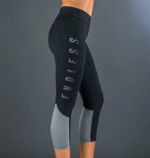 ENDLESS SPORT TIGHTS LIFT 7/8 - BLACK GREY LINE