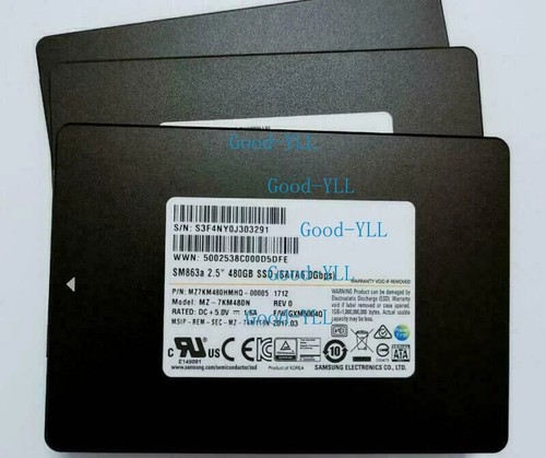 480GB SSD SM863a Samsung MZ-7KM480N Solid State Drive MZ7KM480HMHQ-00005 - Afbeelding 2 van 5