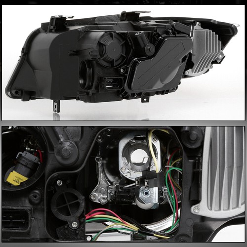 For 06-08 BMW E90 3 Series 4Dr Projector Black Headlights w/Blue LED DRL Signal - Bild 2 von 9