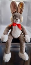 Steiff 122798 - Schlenker Hase Lulac ca. 50 cm mit Knopf, Fahne und Schleife