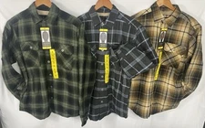 Grizzly Mountain Men's Flannel Shirt Jacket Pick Your Color & Size NWT