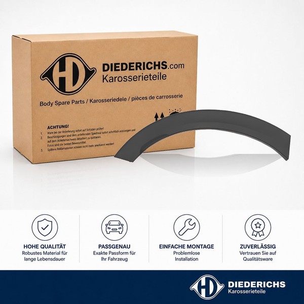 Verbreiterung KotflÜGel Hinten Rechts Diederichs 3425858 Passend FÜR Fiat-image
