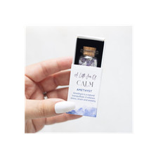 Jar of Calm Amethyst Crystal in a Matchbox