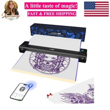 P90 Wireless Tattoo Stencil Printer - Portable Thermal Printer with Bluetooth...