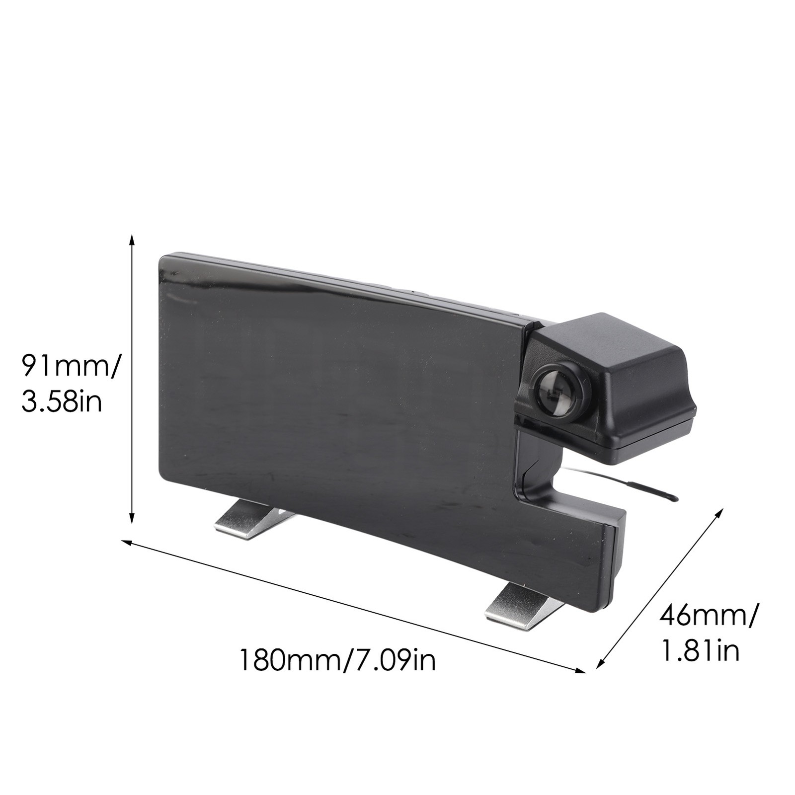 Digital LED Wake-Up Clock with FM Radio, Time Projection & Loud Alarm-image