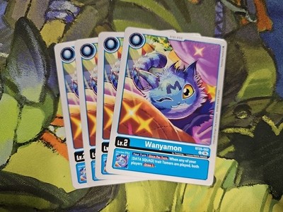 Digimon TCG BT25-002 Dual Revolution Wanyamon x4 Playset