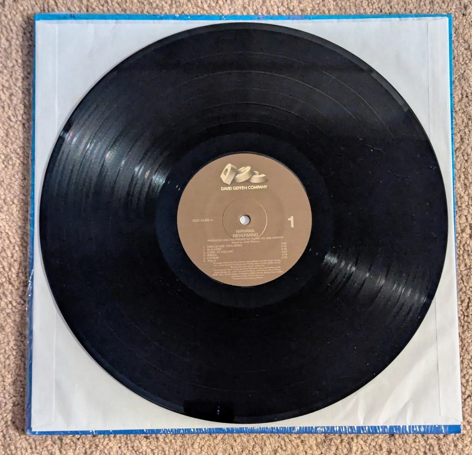 NIRVANA NEVERMIND VINYL LP 180g AUDIOPHILE PALLAS 2013  - Image 3 of 4