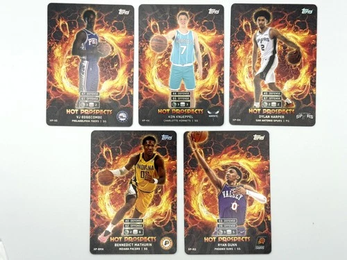 2025 Topps Hot Prospects Rookie set of 5 Dylan Harper Kon Knueppel VJ Edgecombe