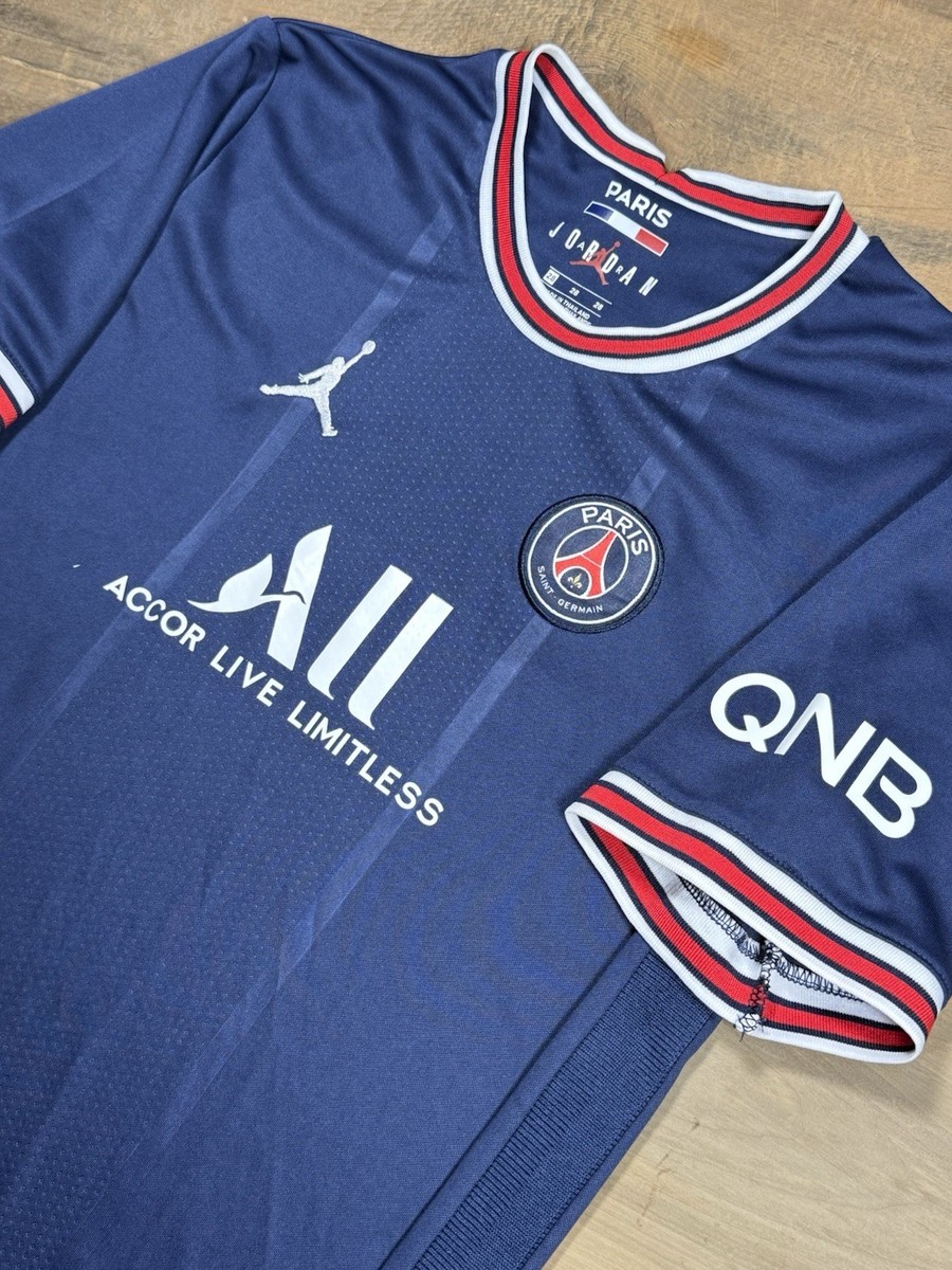 Jordan x PSG 2021-22 Authentic Home Match Jersey - Youth Size 28