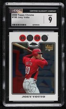 2008 Topps Chrome Joey Votto #196 CGC 9 Mint 0t7x
