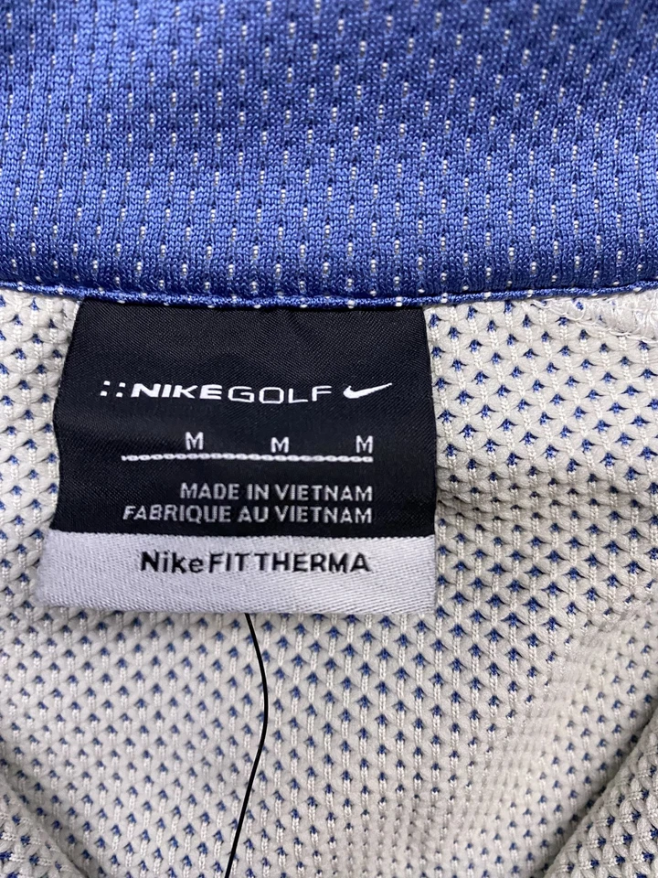 Рубашка пуловер мужская Nike Golf Therma 1/4 на молнии средний покрой сухая эксклюзивная для курортов - Изображение 3 из 4