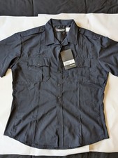 New Blauer 8710 Streetgear Uniform Shirt Mens XL Reg S/S Dark Navy Black