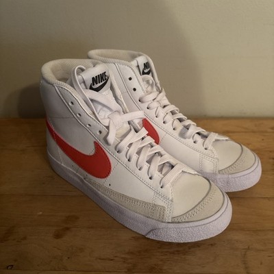 Nike Blazer Mid 77 GS Kids Lifestyle Shoes Sneakers New White Red DA4086-110