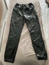 All Saints Cora Shine Leggings Women's Size 12 Black