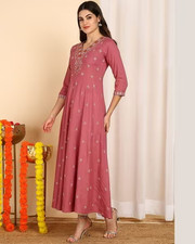 Embroidery Flared Kurta