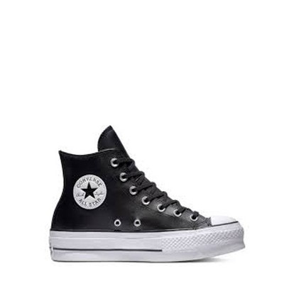 Converse Chuck Taylor All Star Platform High Top Leather Black White 561675C New