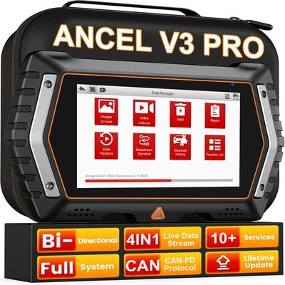 ANCEL V3 PRO Profi KFZ Diagnosegerät Auto OBD2 Scanner ALLE SYSTEM Active Test