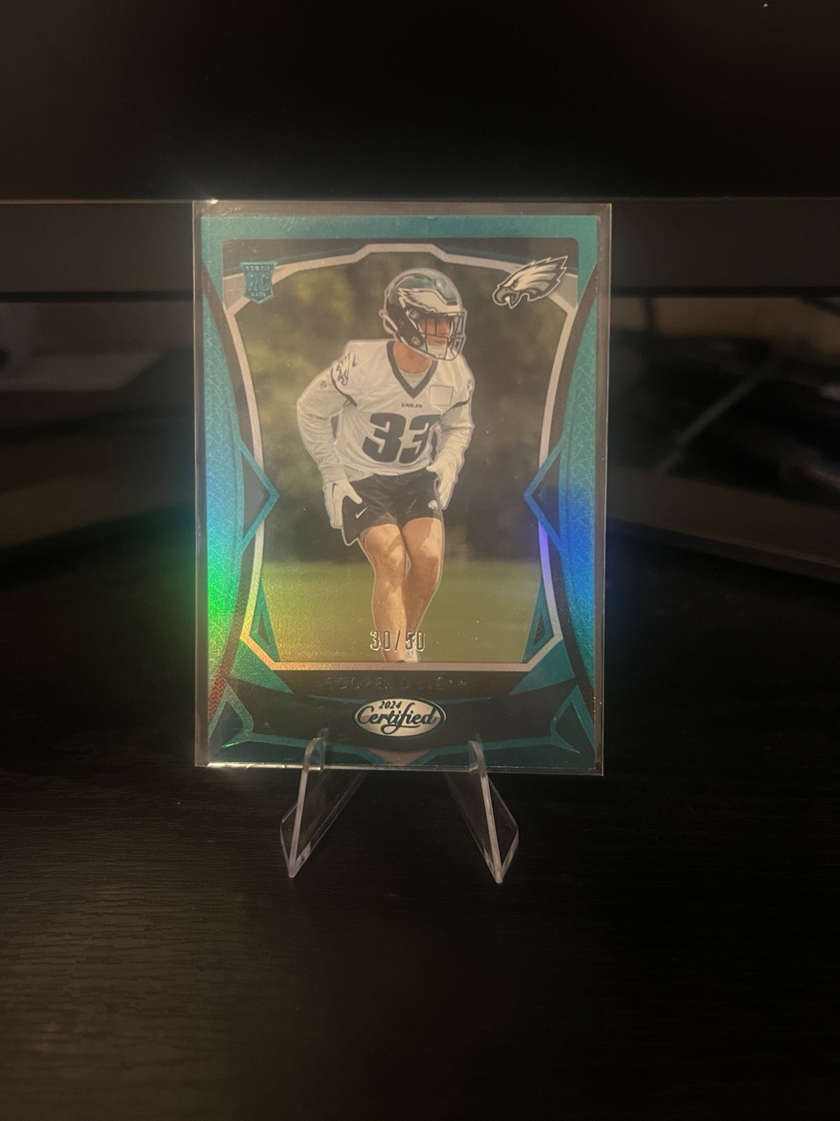 2024 Panini Certified - Rookies Cooper DeJean #131 Mirror Teal /50 (RC)