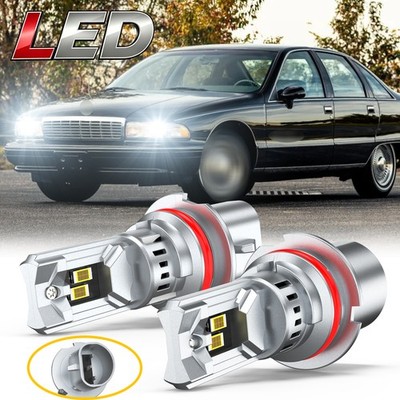 For Chevrolet Caprice 1991-1996 6000K 2X Front LED Headlight Bulbs High-Low Beam