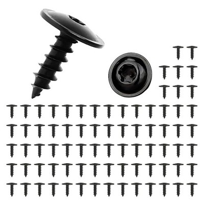80 Stück Blechschrauben M5x16mm, Karosserieschrauben, Torx Selbstschneidende 
