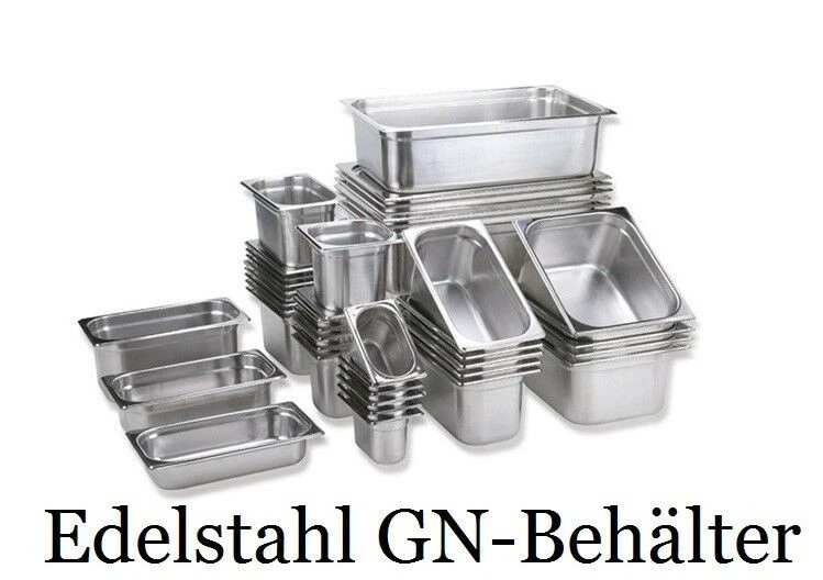 GN Behälter Gastronorm alle Größen alle Tiefen Edelstahl ( Größe wählbar) SARO