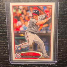 Topps 2012 Topps Bryce Harper Rookie RC #661 Batting Blue Helmet Nationals Card. rookie card picture