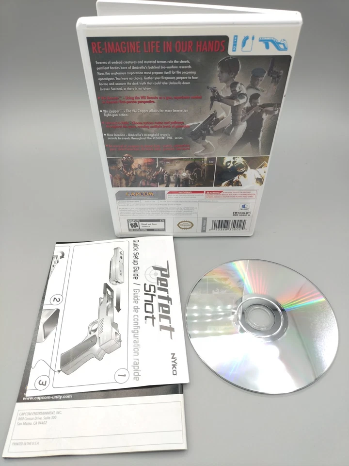 Resident Evil: The Umbrella Chronicles (Nintendo Wii, CIB! Very Good Condition  - Image 2 of 2