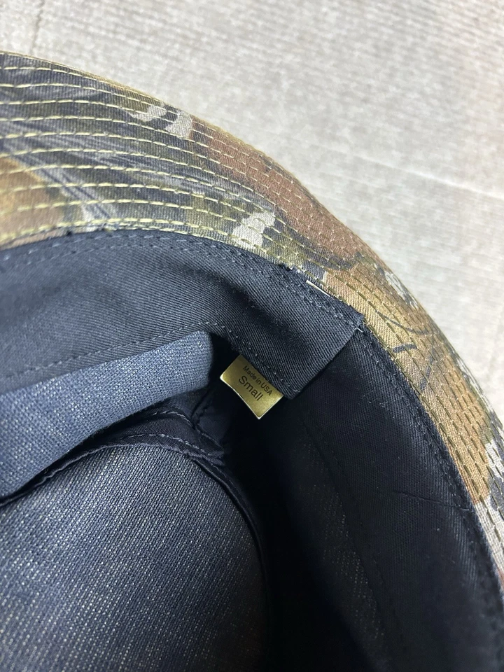 Vintage Men’s Hat Mossy Oak Fall Foliage Camo Size S USA Made Bucket Hat Boonie - Image 4 of 4