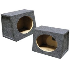 Q-POWER QTW6X9 Angled Style 6 x 9 Inch Car Wedge Speaker Boxes Enclosures , Pair