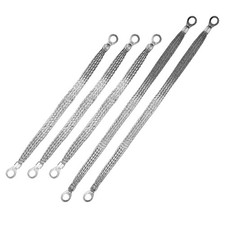 5PCS Universal Automotive Ground Strap, Flat Braided 2pcs 13In x 1/2In and 3p...