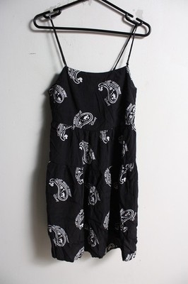 Disney Primark Paisley Mickey Mouse Schlupfkleid - schwarz - Größe Small S (H12)