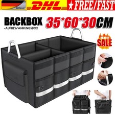 Kofferraumtasche Auto Organizer Kofferraum Aufbewahrungsbox Klett Tasche schwarz