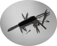 Taschenmesser Multitool, Werkzeuge ähnlich Swiss Champ, Zange, Schere, Lupe, Neu