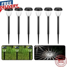 6/12 Pack Solar Pathway Lights Outdoor Waterproof Sidewalk Lights Yard Garden US