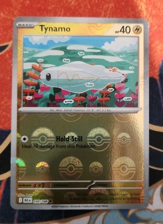 Tynamo Poke Ball Reverse Holo 030/086 Sv: Black Bolt Pokemon TCG NM