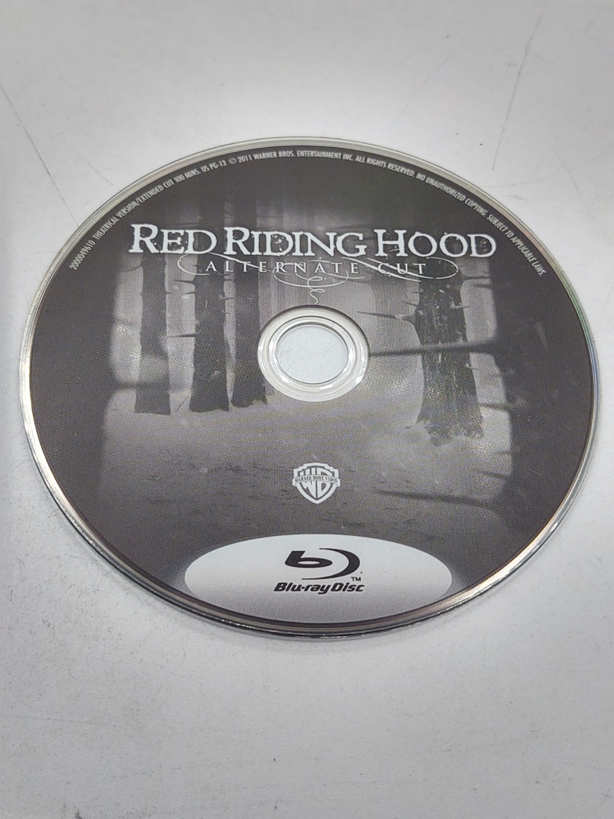 Red Riding Hood Blu Ray Disc Only Used Tested