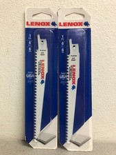 Lenox 20571S636RP 6" Bi-Metal Reciprocating Saw Blade 6 TPI 2pk-Made in the USA